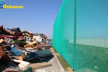 Siatki Siemianowice Śląskie - Siatka zabezpieczająca przed wiatrem na wysypisko i sortownię śmieci dla terenów Siemianowic Śląskich